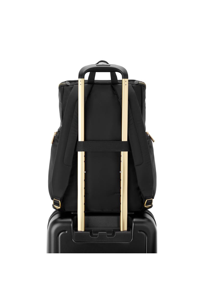 Mobile Solution 2 Deluxe Backpack & 22" Carry On 2 Piece Luggage Set, Alternate, color, Black