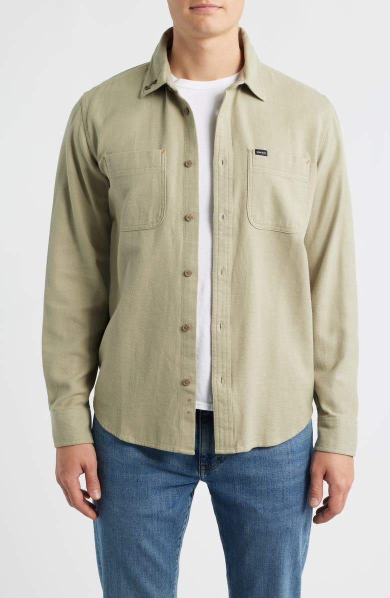 DARK SEAS Bergstrom Cotton Button-Up Shirt, Main, color, Grey