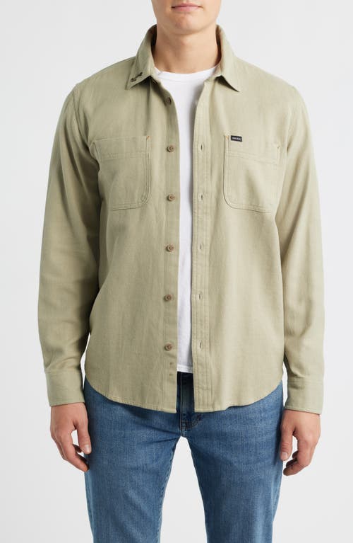 DARK SEAS Bergstrom Cotton Button-Up Shirt in Grey  product