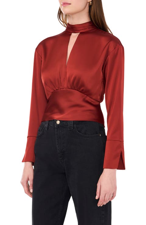 The Parker Long Sleeve Keyhole Top