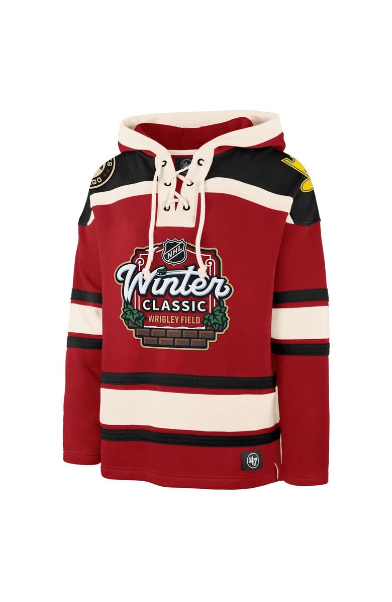 '47 2025 NHL Winter Classic Superior Lacer Pullover Hoodie - Red, Alternate, color, 
