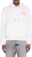 L/AB C/O OFF-WHITE Diagonal Graphic Cotton French Terry Hoodie