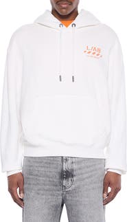 L/AB C/O OFF-WHITE Diagonal Graphic Cotton French Terry Hoodie