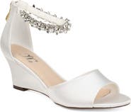 Journee Collection JOURNEE Connor Embellished Strap Wedge Sandal