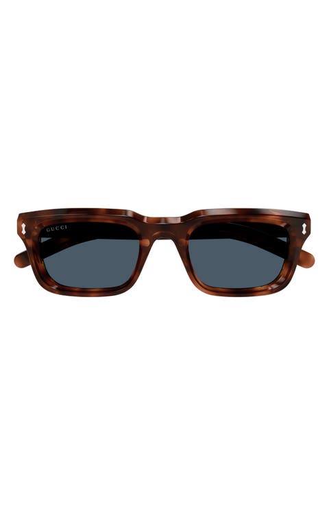51mm Polarized Rectangular Sunglasses