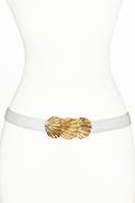 Raina Belts Sea Shells Buckle Leather Belt