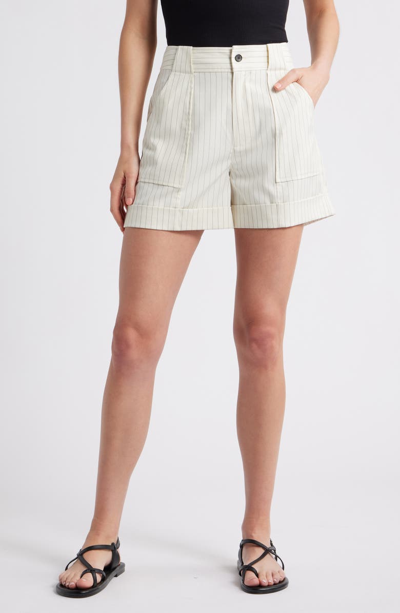Rails Maryam Pinstripe Cargo Shorts, Main, color, Birch Pinstripe