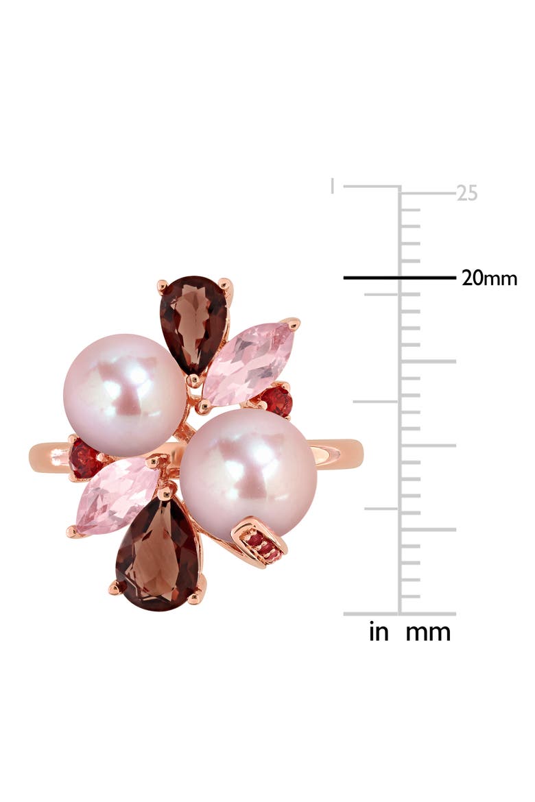 7-8.5mm Pink Cultured Freshwater Pearl Ring, Alternate, color, PINK