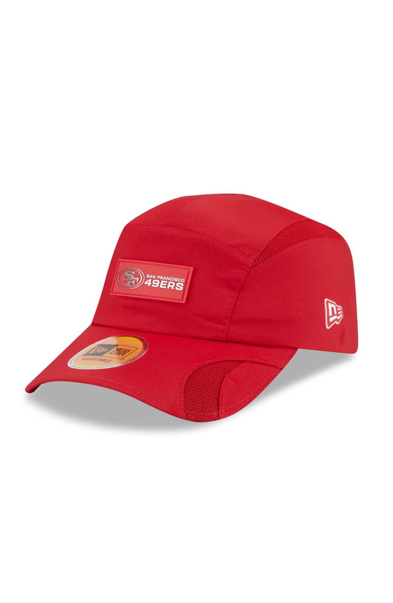 New Era Men's New Era Scarlet San Francisco 49ers 2025 Sideline Runner Adjustable Hat, Main, color, Scarlet