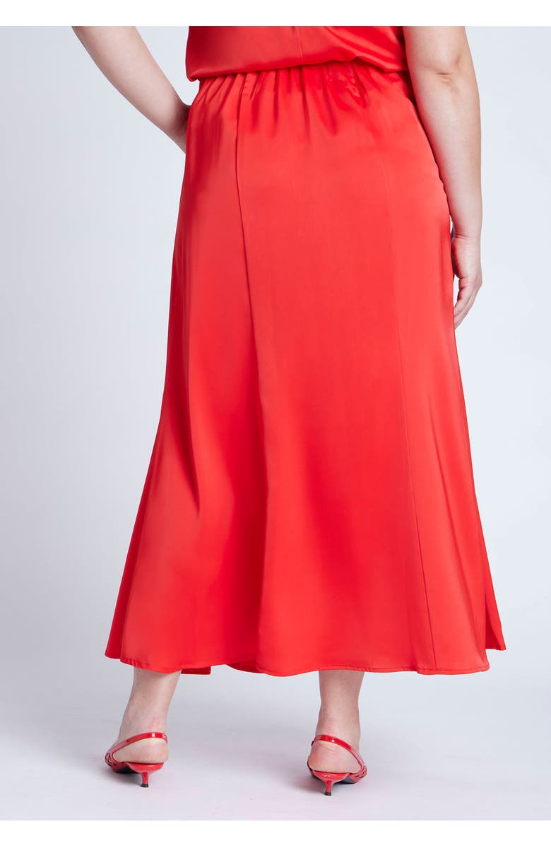 ELOQUII Maxi Satin Skirt, Alternate, color, 