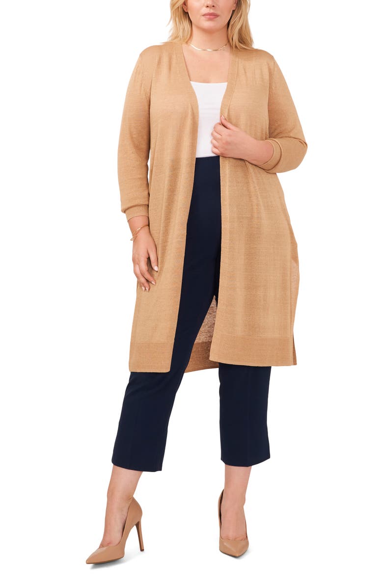 Halogen<sup>®</sup> Linen Blend Cardigan, Alternate, color, 