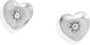 Alex and Ani Puffy Heart Mini Stud Earrings