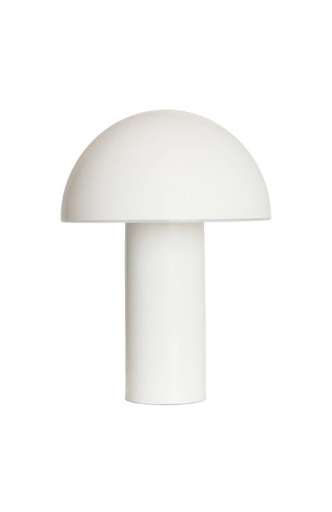 Celia 10" Portable Touch-Controlled Outdoor Patio Mushroom Table Lamp