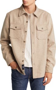 Schott NYC CPO Wool Blend Work Shirt