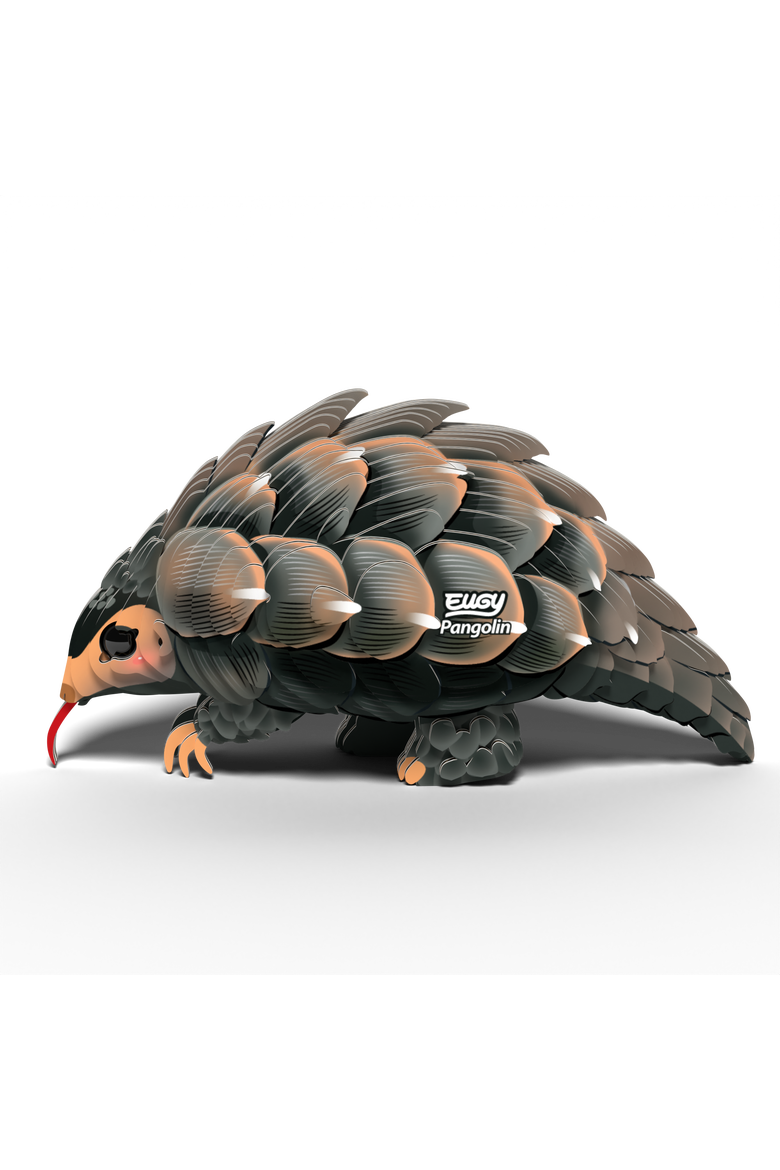Pangolin 3D Puzzle, Alternate, color, No Color