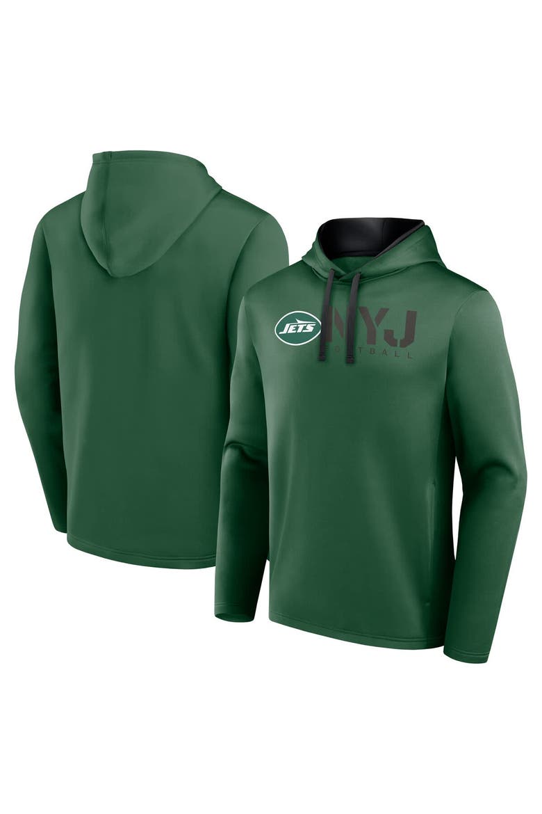Men's Logo Athletic Green New York Jets Head Start Pullover Hoodie, Main, color, Green