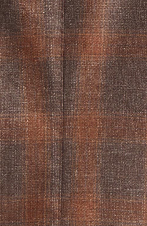 Boglioli K-jacket Check Wool, Silk & Linen Sport Coat In Brown