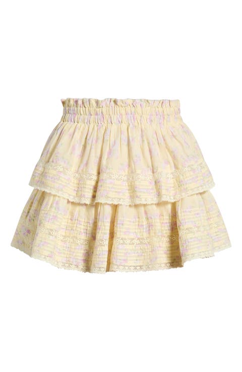 Layered Ruffle Miniskirt