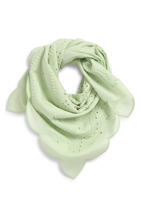 Eyelet Embroidered Bandana