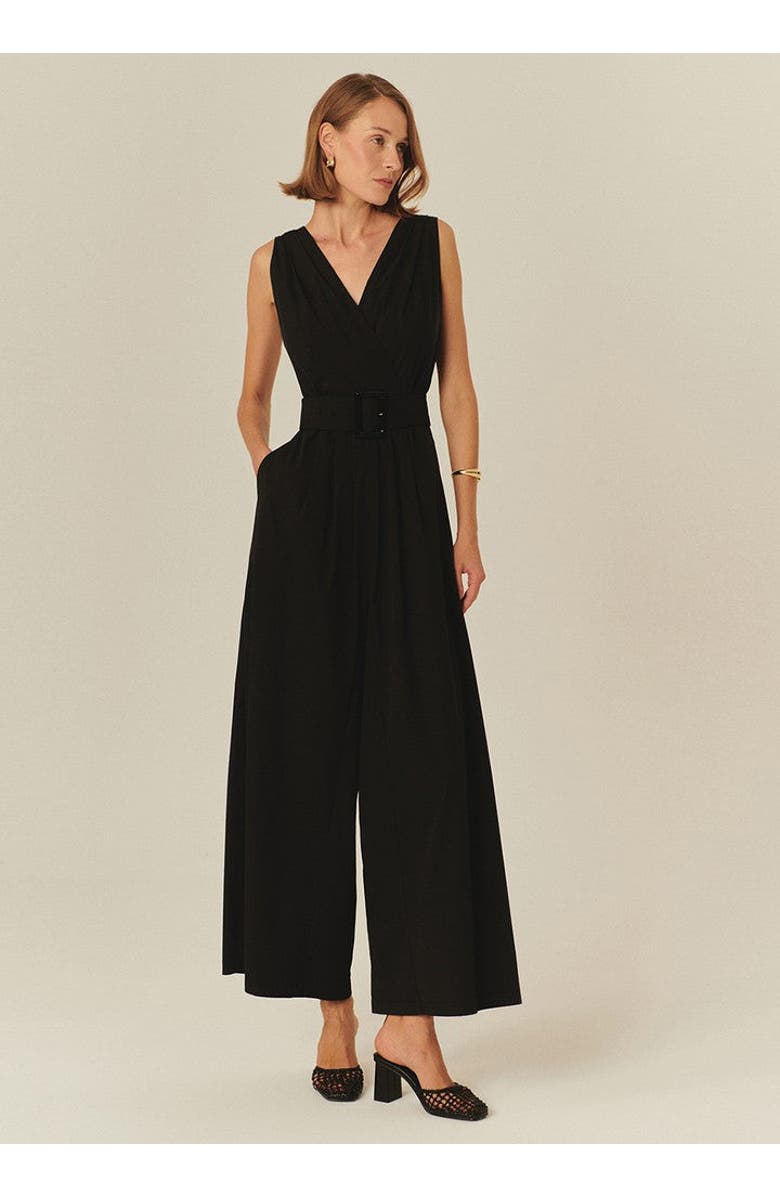 Exquise Alicia Jumpsuit, Main, color, Black