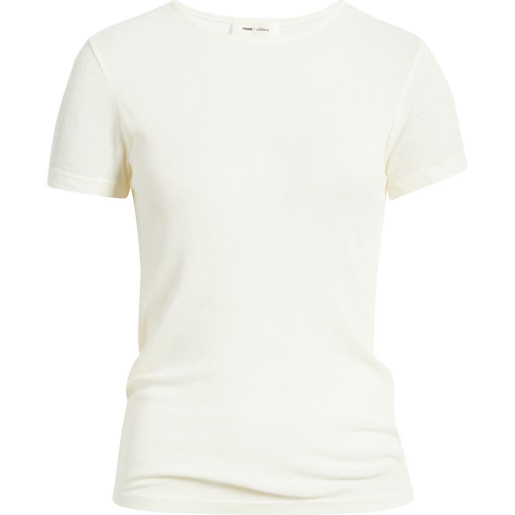 Mavi Jeans Basic Wool Blend T-shirt In White