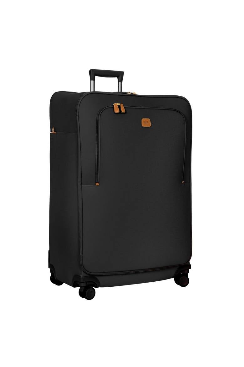 Firenze Softside 32" X-Large Checked Compound Spinner Luggage, Alternate, color, Black