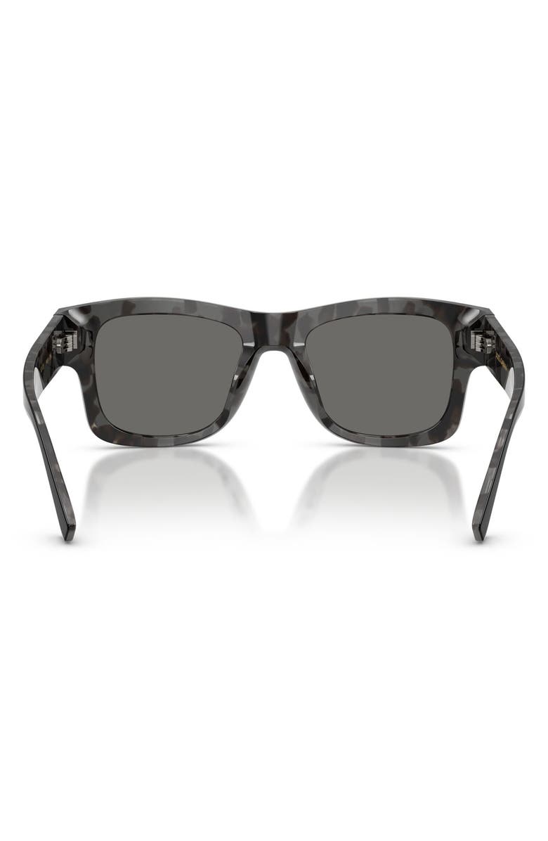 Dolce&Gabbana 52mm Square Sunglasses, Alternate, color, Black On Grey Havana / Grey