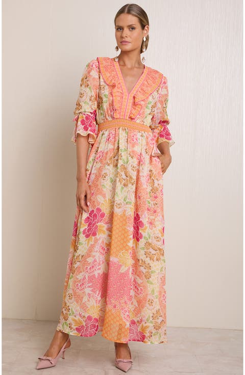 Meridian Chiffon Maxi Dress