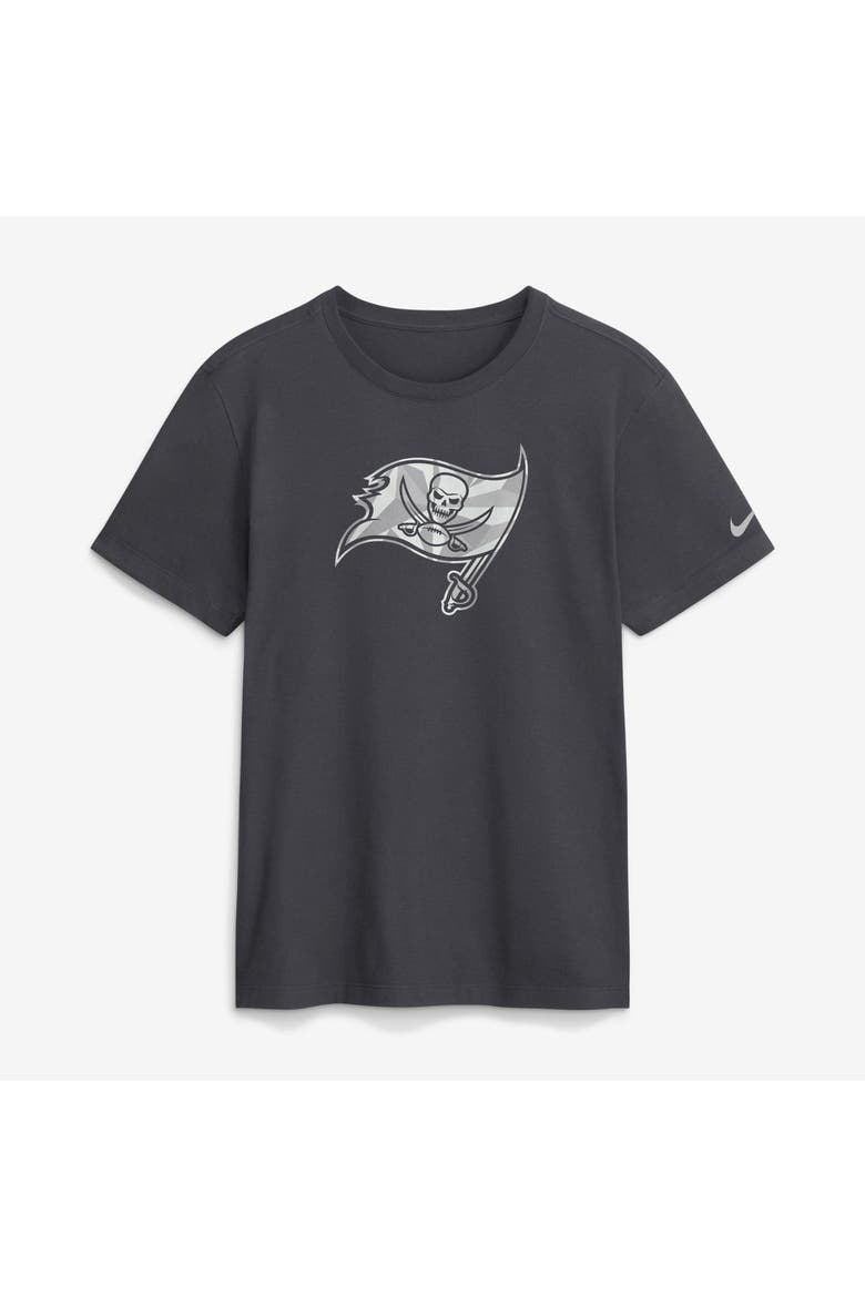 Men's Nike Anthracite Tampa Bay Buccaneers Fractal Logo T-Shirt, Main, color, Anthracite