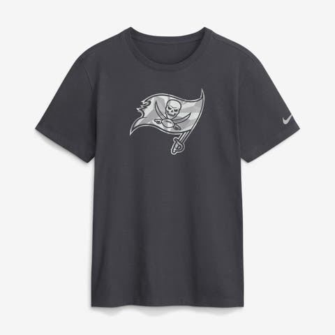 Men's Nike Anthracite Tampa Bay Buccaneers Fractal Logo T-Shirt