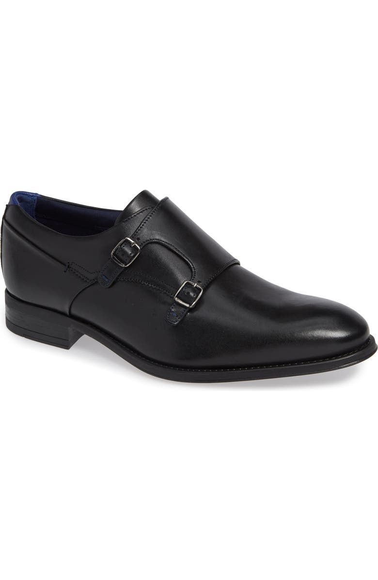 Ted Baker London Cathon Double Buckle Monk Shoe, Main, color,