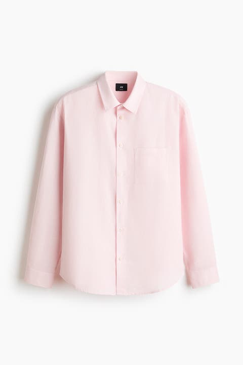 Relaxed Fit Linen-blend Shirt