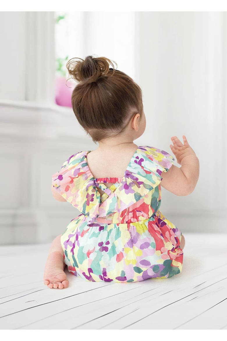 Watercolor Baby Romper, Alternate, color, Pink