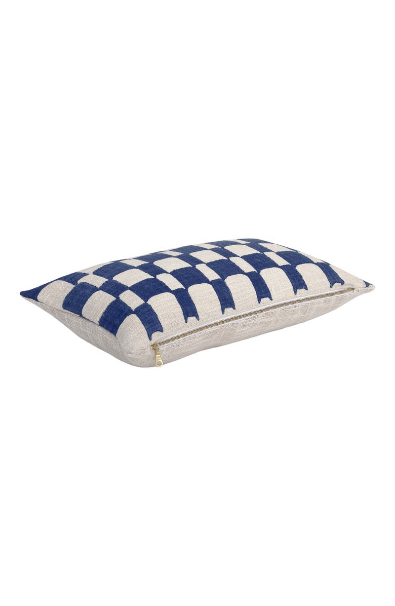 Casa Amarosa Checkered Block Printed Pillow - Cover Only, Alternate, color,