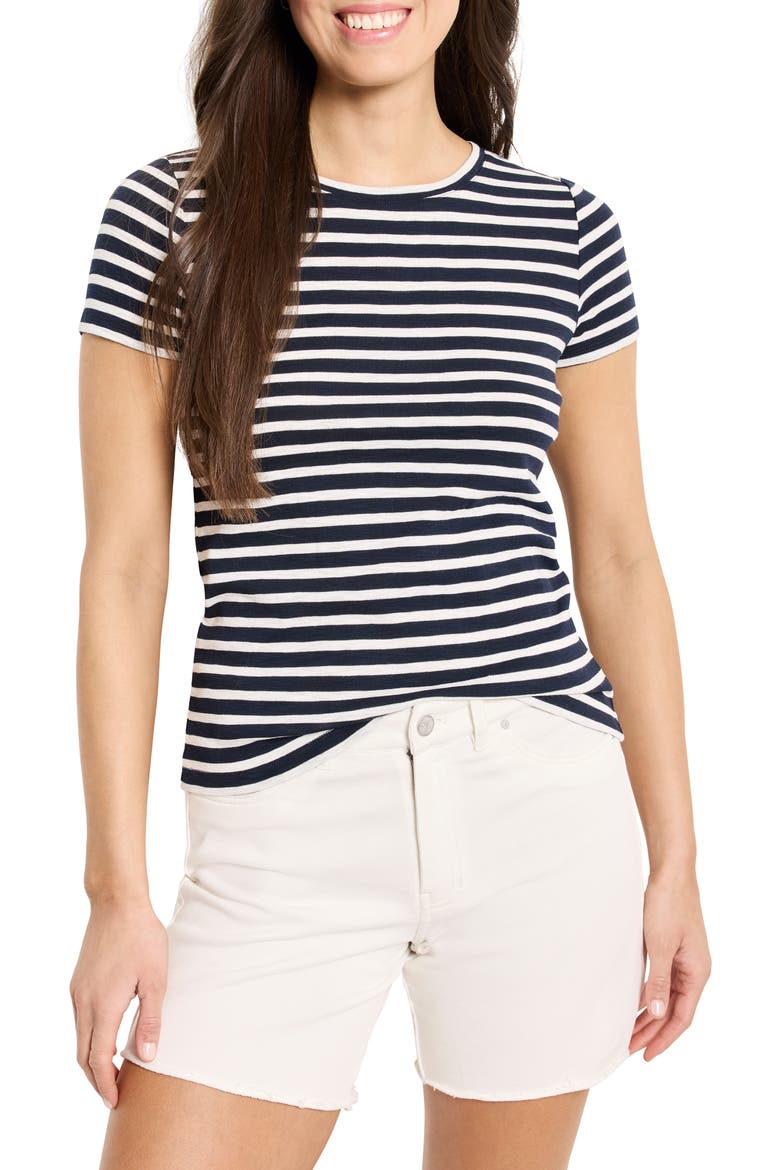 Stripe T-Shirt, Main, color, INDIGO MULTI