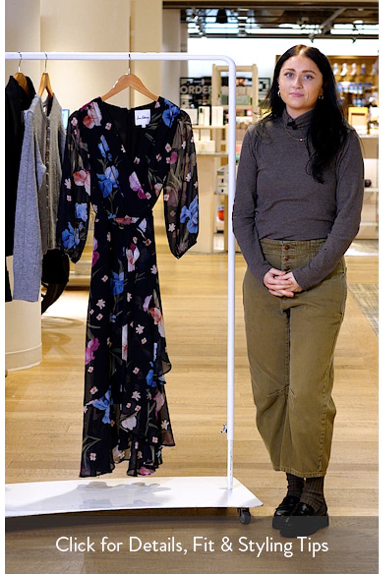 Floral Faux Wrap High-Low Dress video