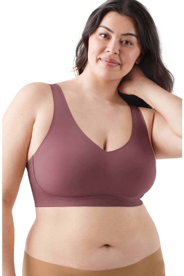 True Body Lift V-Neck Full Cup Soft Form Band Bra, Alternate, color, WILD GINGER