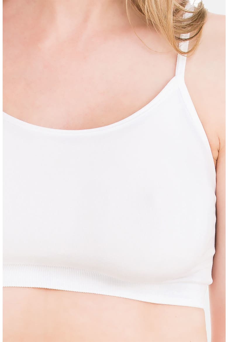 Ingrid & Isabel® Seamless Maternity Sleep Bra, Alternate, color, WHITE