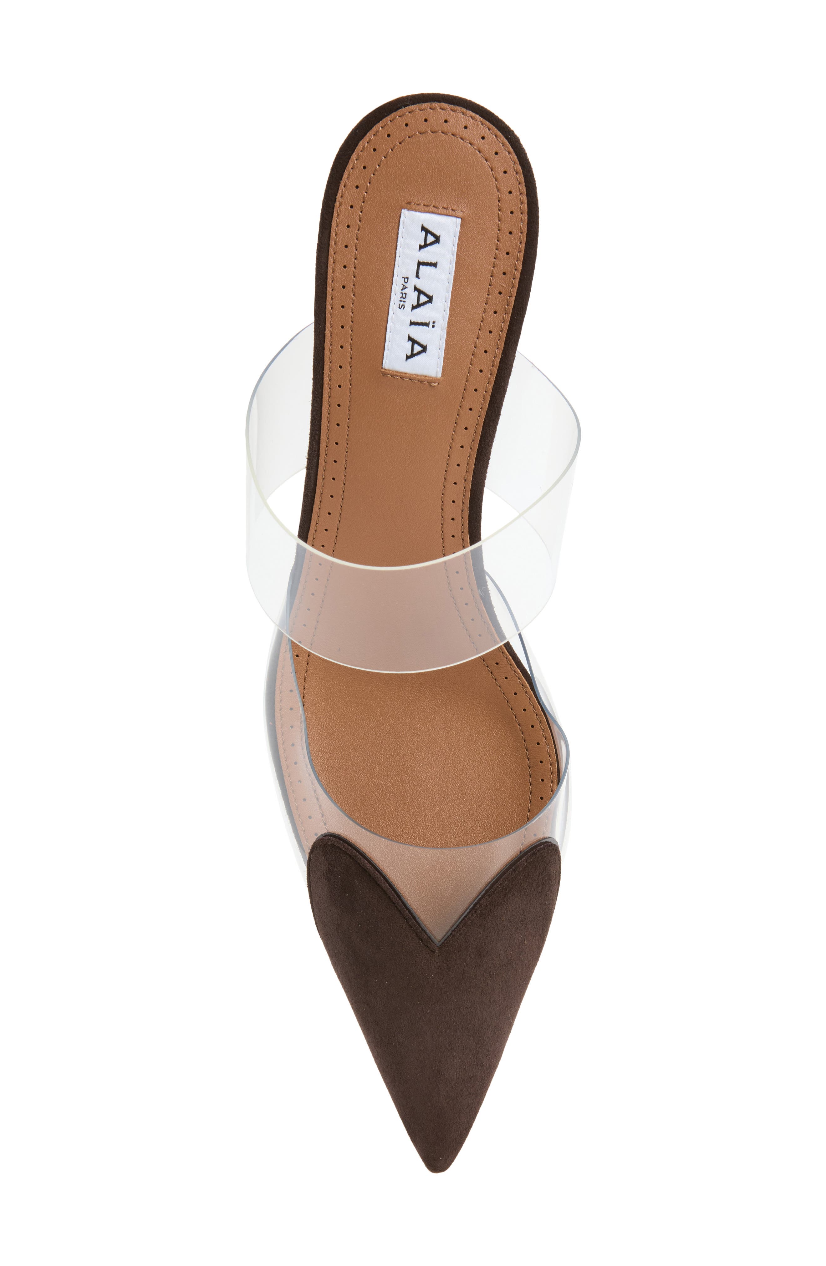 Pointed Toe Wedge Mule, Alternate, color, BRUN FUME