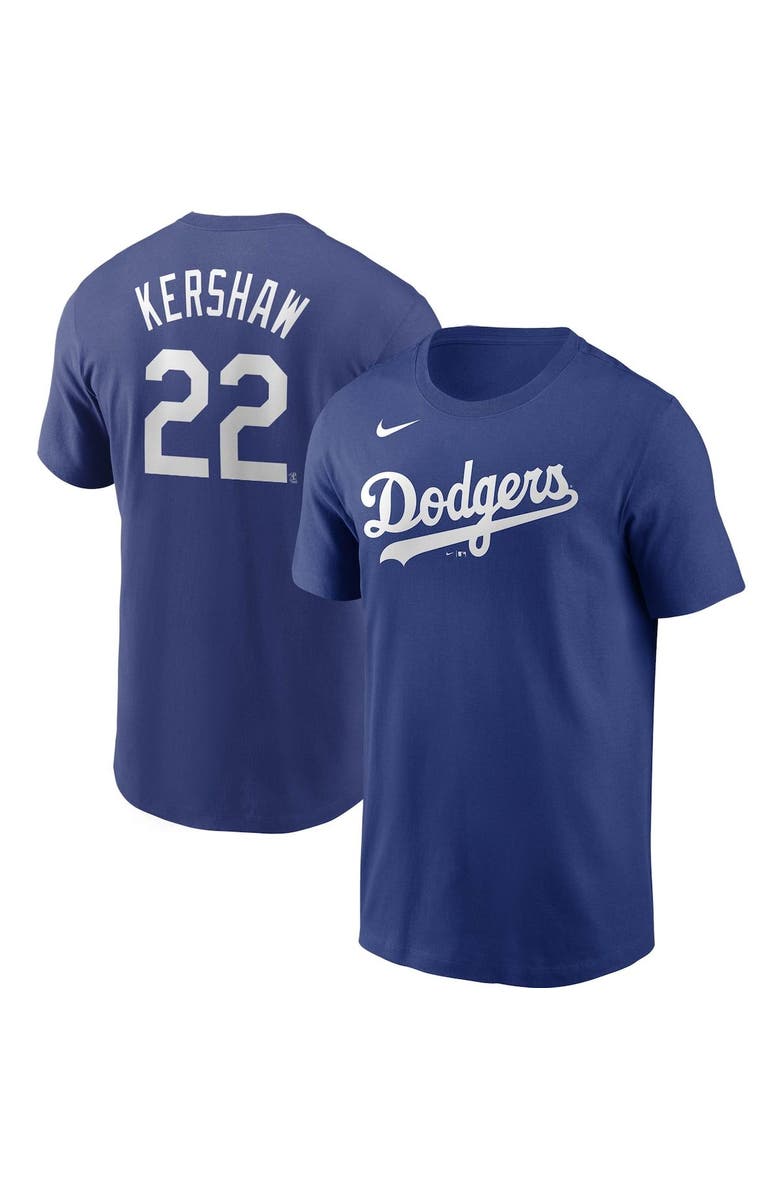 Nike Men's Nike Clayton Kershaw Royal Los Angeles Dodgers Name & Number T-Shirt, Alternate, color, 