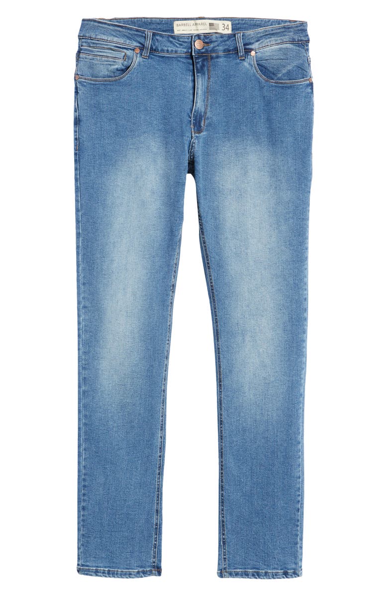 Barbell Apparel Straight Athletic Fit Jeans, Alternate, color, 