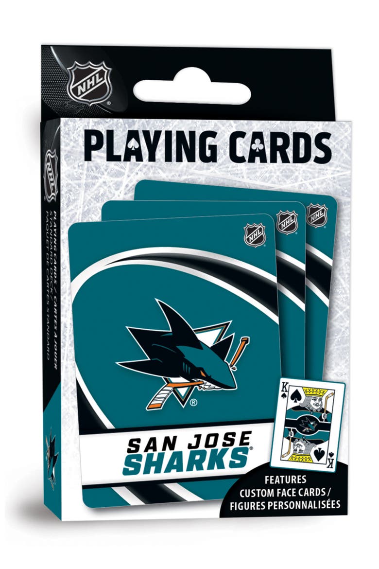 San Jose Sharks Playing Cards, Main, color, Multicolor