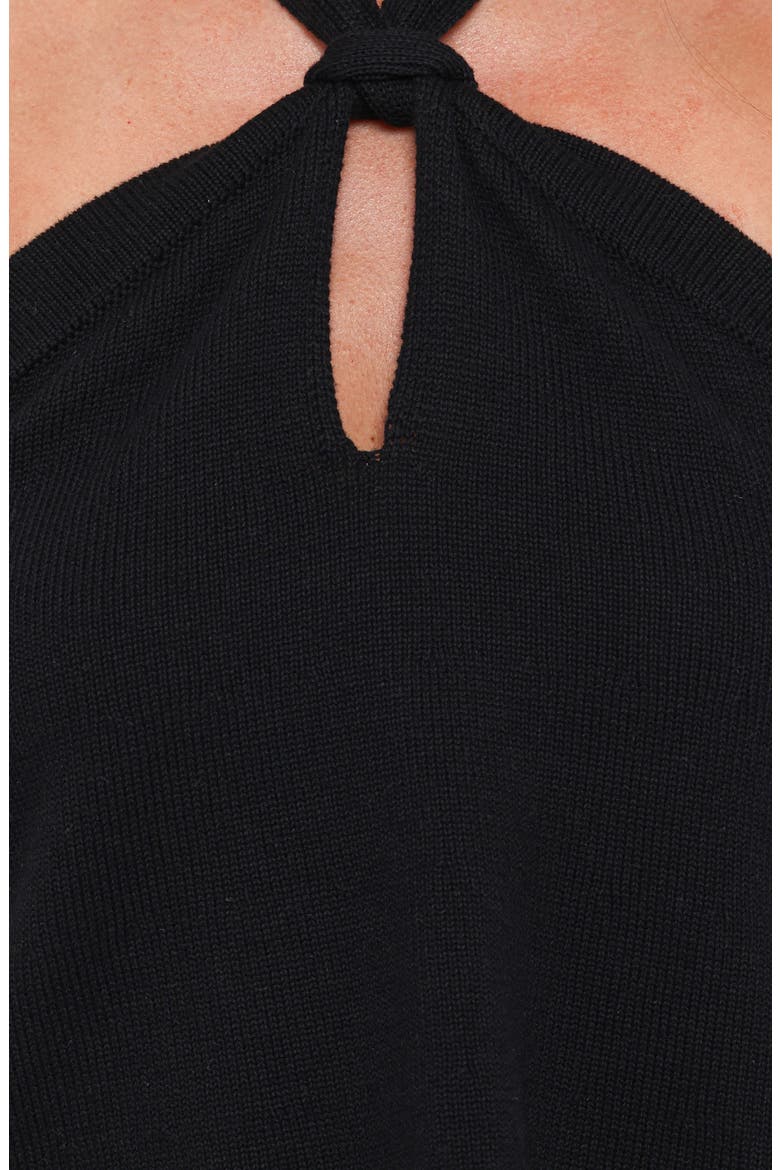 Haley Halter Top, Alternate, color, BLACK