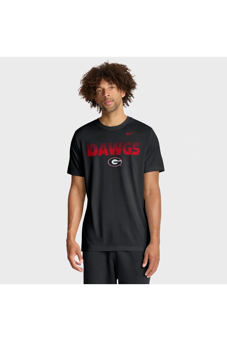 Men's Nike Black Georgia Bulldogs Primetime Legend Kinetic Mantra Dri-FIT T-Shirt, Main, color, Black