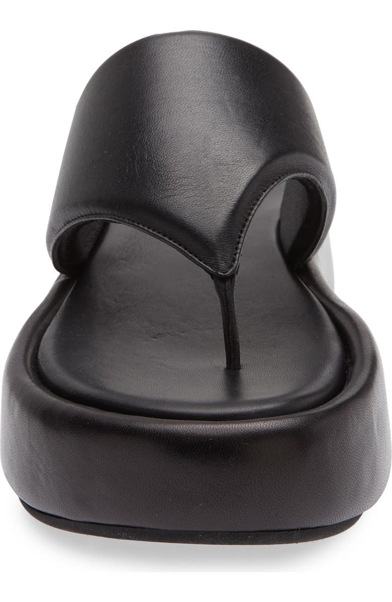 La Canadienne Gillie Platform Flip Flop, Alternate, color, Black