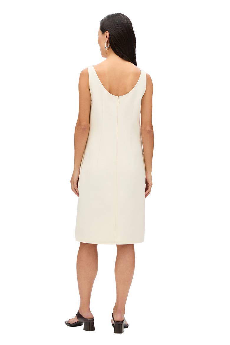 Double Face Sheath Dress, Alternate, color, Cream