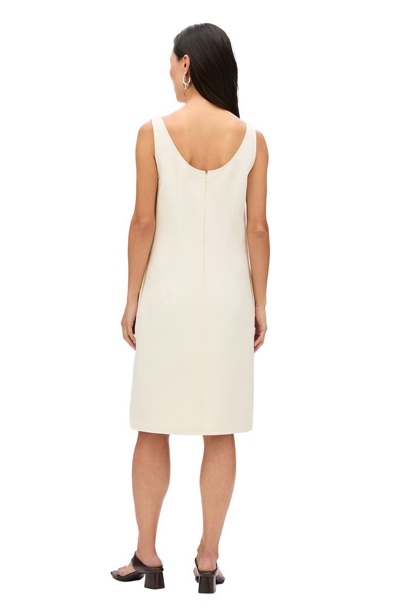 Another Tomorrow Double Face Sheath Dress, Alternate, color, Cream