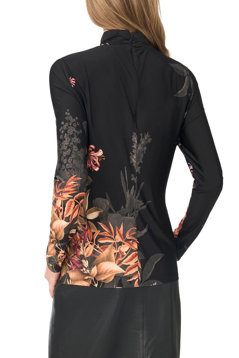 Lola Mock Neck Top, Alternate, color, RICH BLACK
