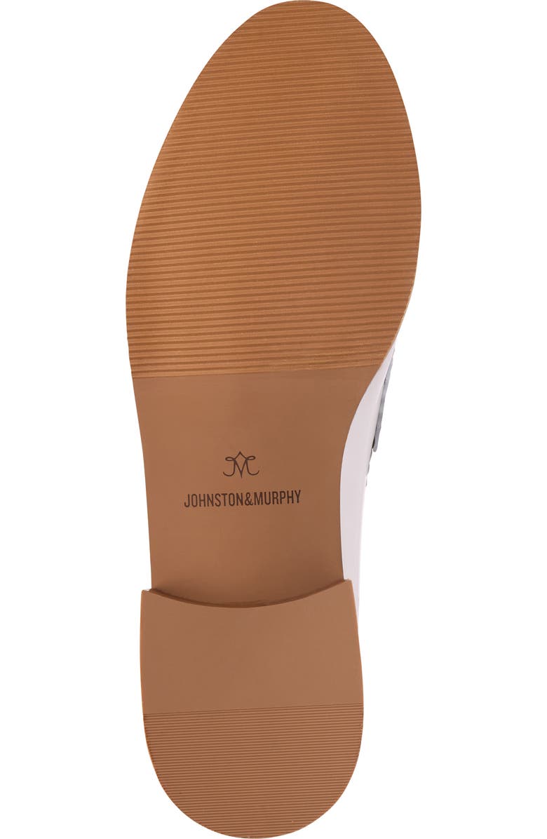 Johnston & Murphy Gillian Patent Leather Penny Loafer, Alternate, color, White Patent Leather