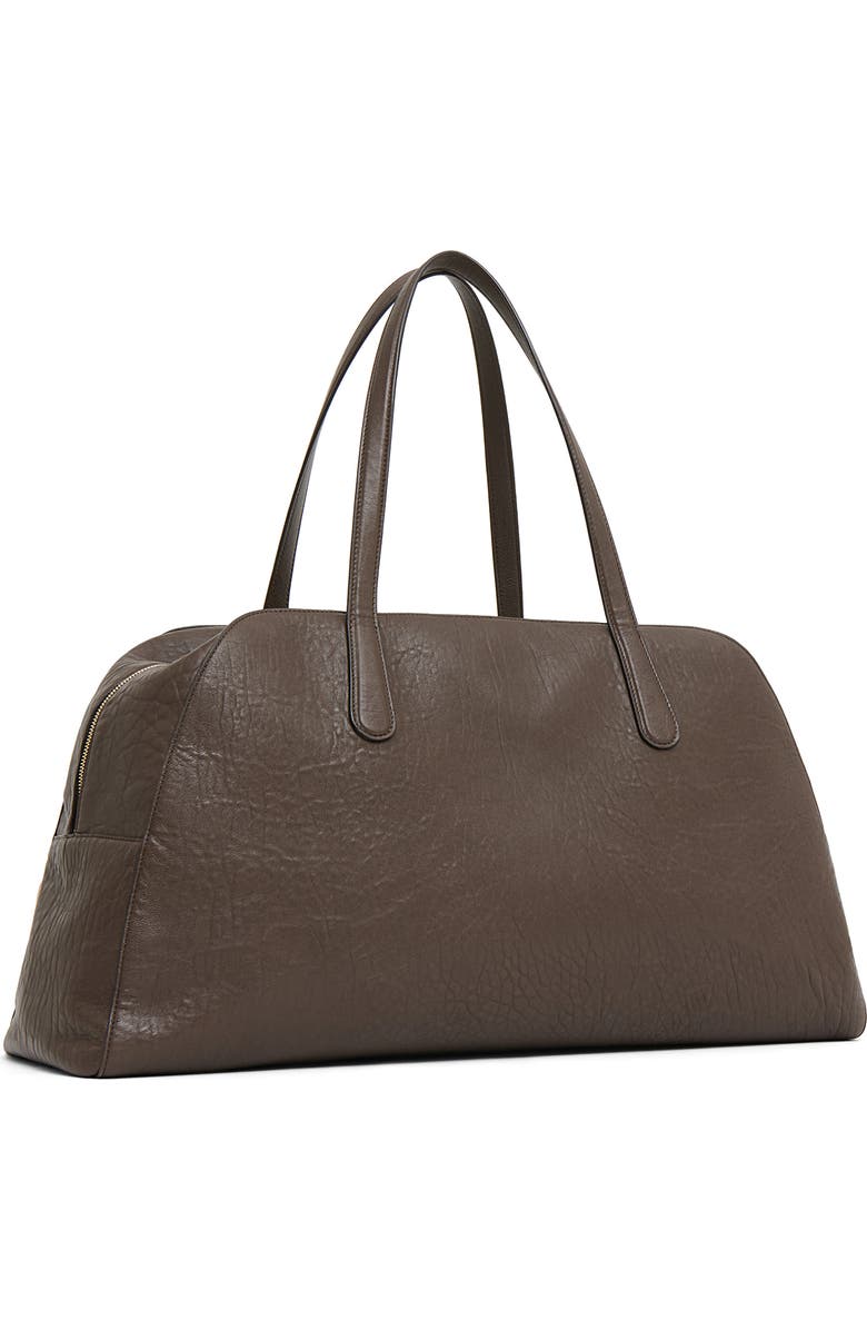 Mansur Gavriel Helios Leather Travel Bag, Alternate, color, Ebony